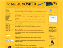 Tablet Screenshot of nepalmonitor.com